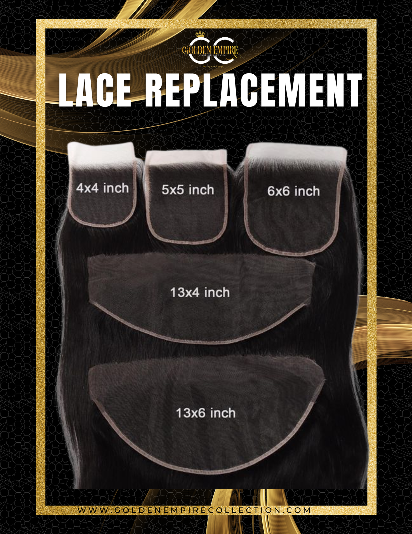 Lace replacement (You provide the frontal/closure )